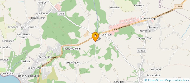 localisation de l'entreprise TREGOR LOISIRS  PLOUMILLIAU