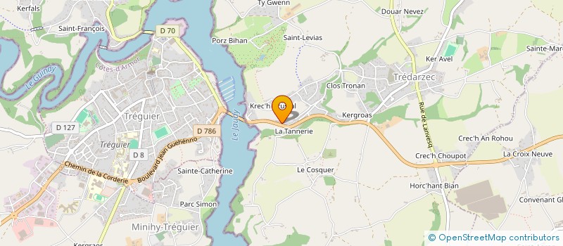 localisation de l'entreprise TREGOR-MARINE-PRIGENT SARL à TREDARZEC