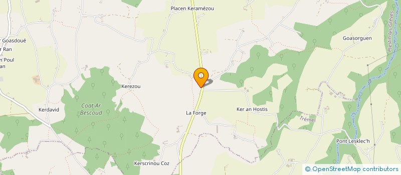 localisation de l'entreprise TREGOR PRIMEURS à PLESTIN-LES-GREVES