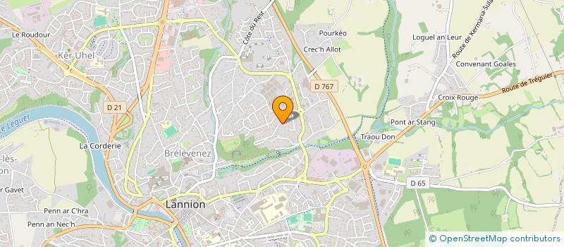 localisation de l'entreprise TREGOR SAUVETAGE SPORTIF ET SECOURISME à LANNION