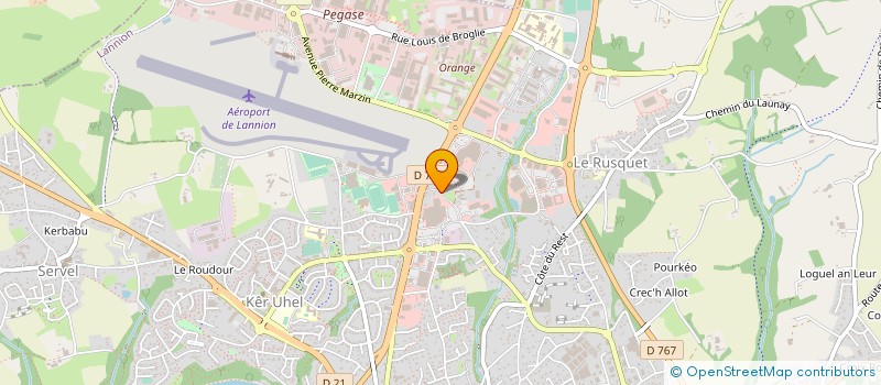localisation de l'entreprise TREGOR SPORTS à LANNION