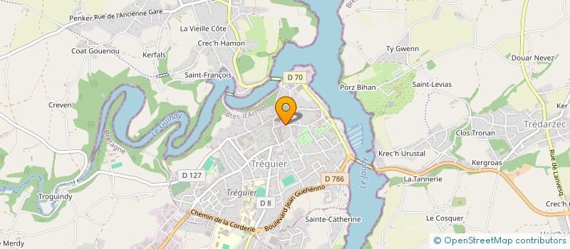 localisation de l'entreprise TREGOR VINTAGE CAFE  TREGUIER