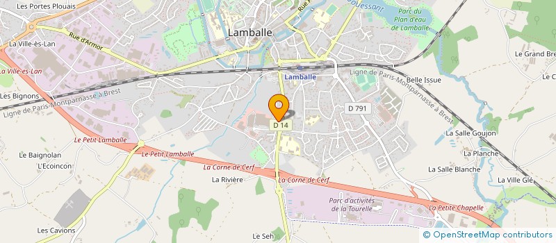 localisation de l'entreprise TREGORDIS  LAMBALLE-ARMOR