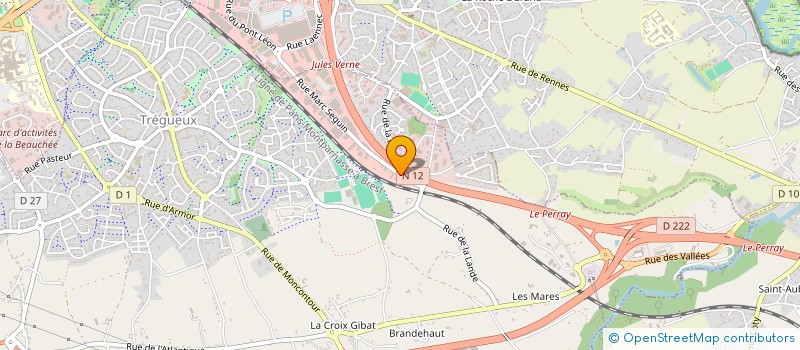 localisation de l'entreprise TREGUEUX'VINS à TREGUEUX
