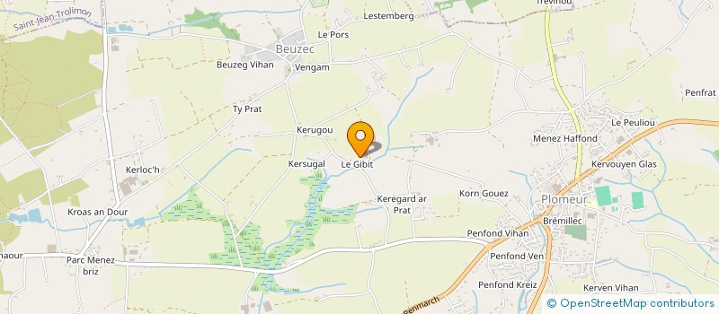localisation de l'entreprise TREGUIER  PLOMEUR