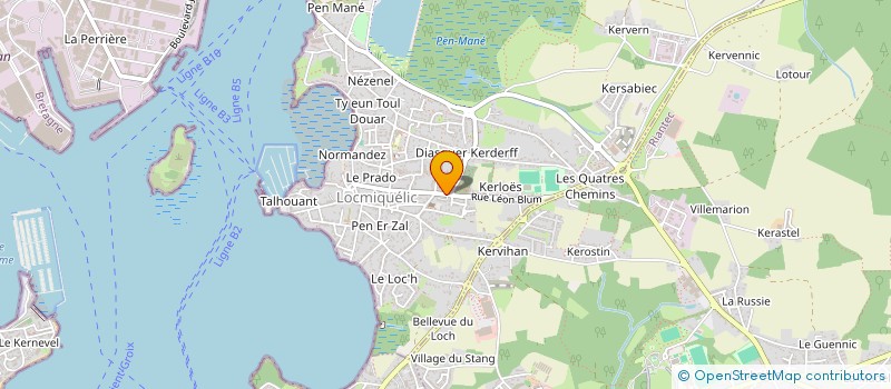 localisation de l'entreprise TREH KOZH  LOCMIQUELIC