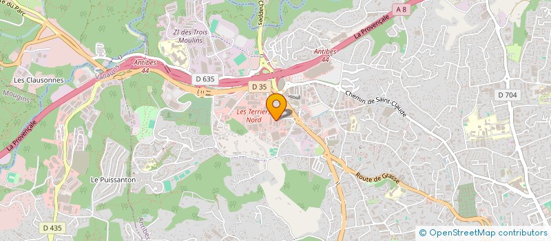 localisation de l'entreprise TREHARD  ANTIBES