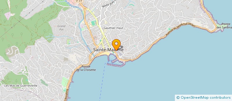 localisation de l'entreprise TREHARDY à SAINTE-MAXIME