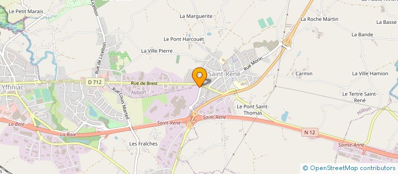 localisation de l'entreprise TREHOREL ET CORLAY à YFFINIAC