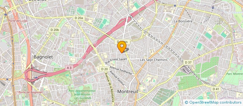 localisation de l'entreprise TREICA SARL à MONTREUIL