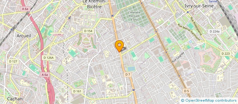 localisation de l'entreprise TREICHVILLEEN EUROPE à VILLEJUIF