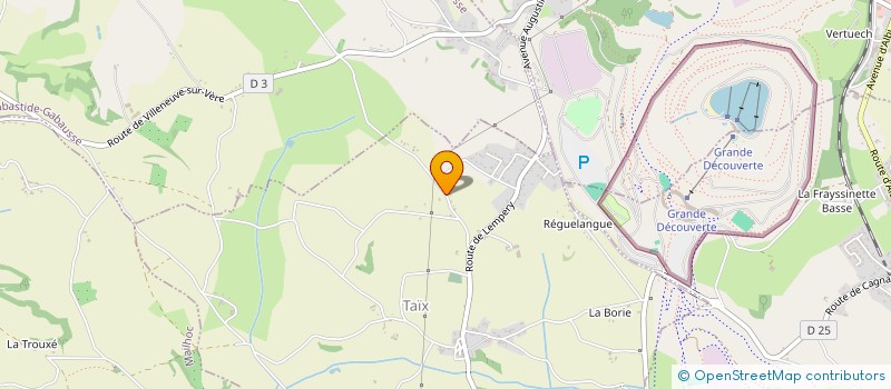 localisation de l'entreprise TREILHOU FORAGES  TAIX