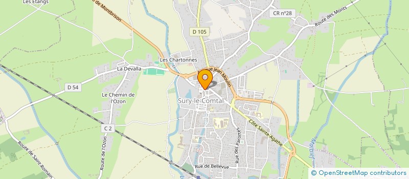 localisation de l'entreprise TREILLARD IMMO  SURY-LE-COMTAL