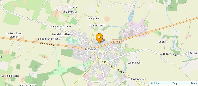 localisation de l'entreprise TREILLE à NOYANT-VILLAGES