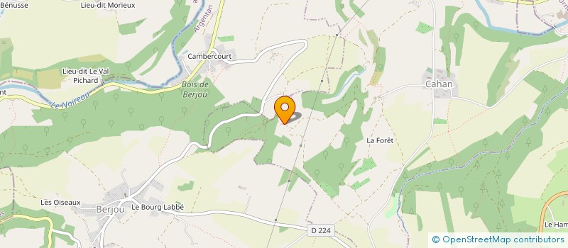 localisation de l'entreprise TREILLEBOIS à CAHAN