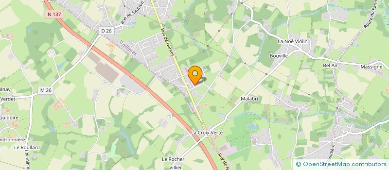 localisation de l'entreprise TREILLIMMO  TREILLIERES