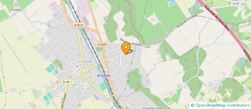 localisation de l'entreprise TREIZE  GRISOLLES