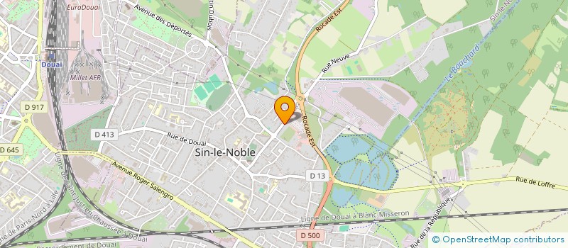 localisation de l'entreprise TREIZE  SIN-LE-NOBLE