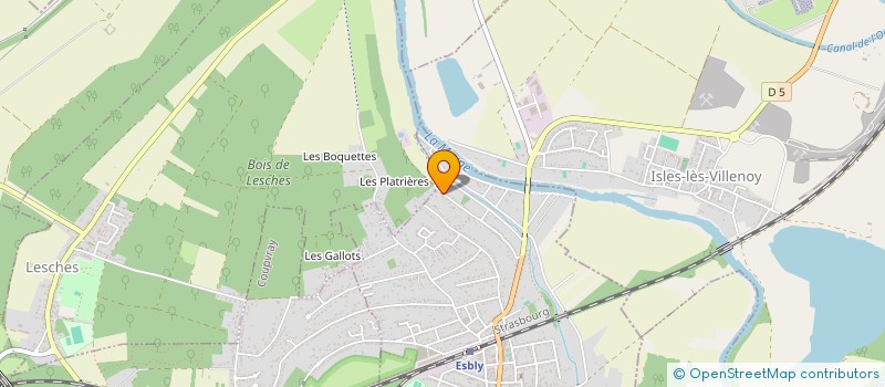 localisation de l'entreprise TREIZE à ESBLY