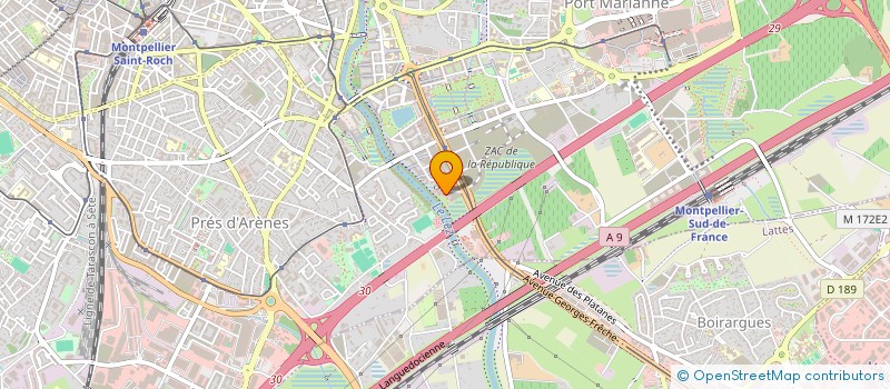 localisation de l'entreprise TREIZE à MONTPELLIER