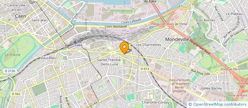 localisation de l'entreprise TREIZE à CAEN