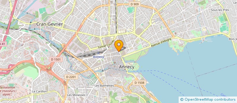 localisation de l'entreprise TREIZE à ANNECY