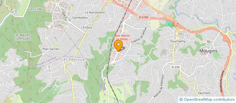 localisation de l'entreprise TREIZE  MOUGINS