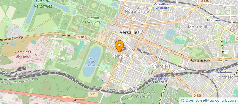 localisation de l'entreprise TREIZE ASSOCIES à VERSAILLES