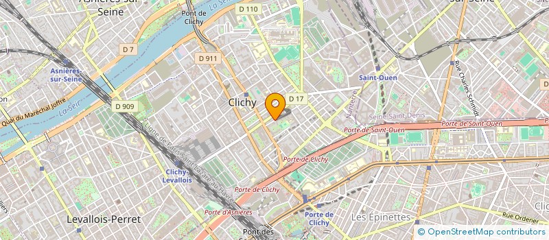 localisation de l'entreprise TREIZE EPHEMERE à CLICHY