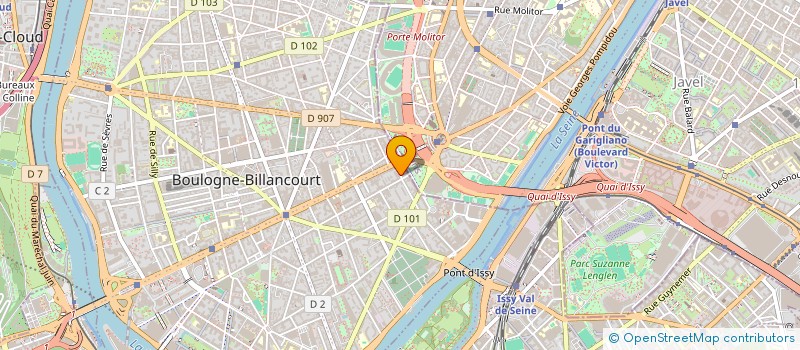 localisation de l'entreprise TREIZE PJB à BOULOGNE-BILLANCOURT