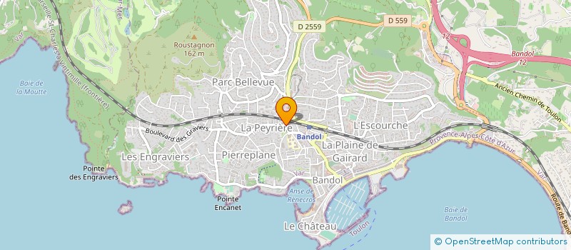 localisation de l'entreprise TREIZE TREFLES EDITIONS à BANDOL