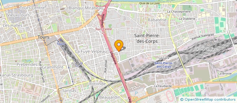 localisation de l'entreprise TREIZEDIXNEUF  SAINT-PIERRE-DES-CORPS