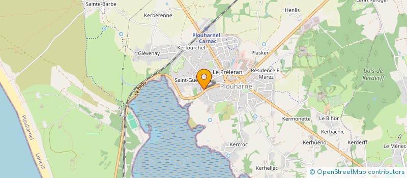 localisation de l'entreprise TREIZH AVEL  PLOUHARNEL