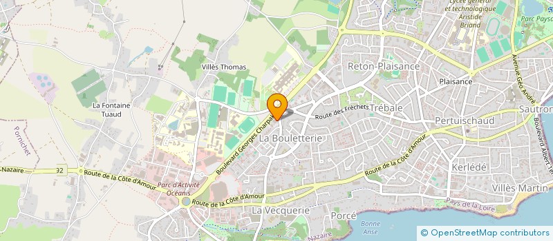 localisation de l'entreprise TREIZKOT à SAINT-NAZAIRE