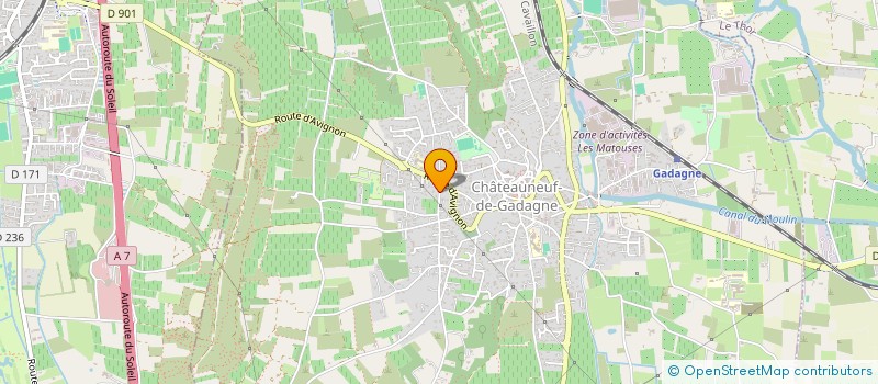localisation de l'entreprise TREK DES GAZELLES  CHATEAUNEUF-DE-GADAGNE