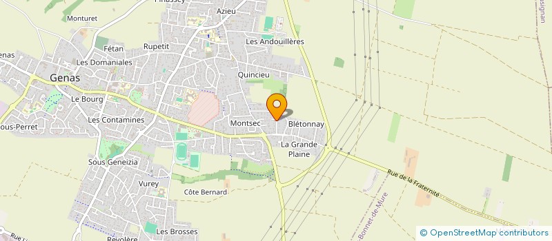 localisation de l'entreprise TREK N DREAM à GENAS