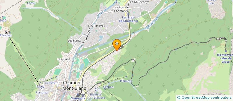 localisation de l'entreprise TREKALPS  CHAMONIX-MONT-BLANC