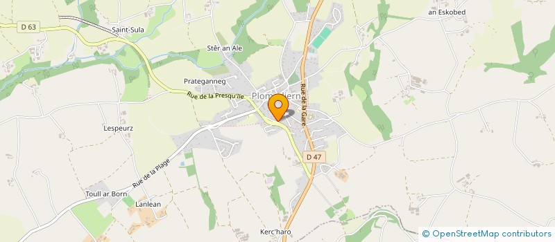 localisation de l'entreprise TRELLU COUVERTURE à PLOMODIERN