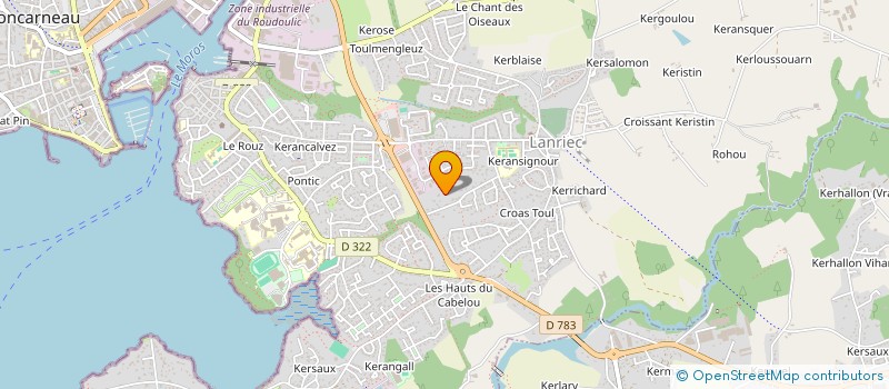 localisation de l'entreprise TRELOLI  CONCARNEAU