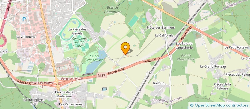 localisation de l'entreprise TREMA DIFFUSION  CHAMBRAY LES TOURS