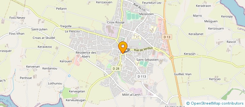 localisation de l'entreprise TREMA FINANCES à LANNILIS