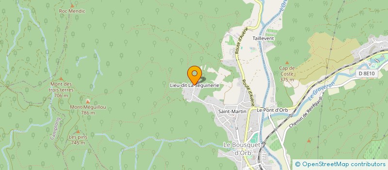 localisation de l'entreprise TREMA SINGULIER SINGULIERE ENSEMBLE  LE BOUSQUET D'ORB