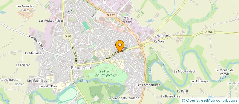 localisation de l'entreprise TREMBLAIS  BEAUPREAU-EN-MAUGES