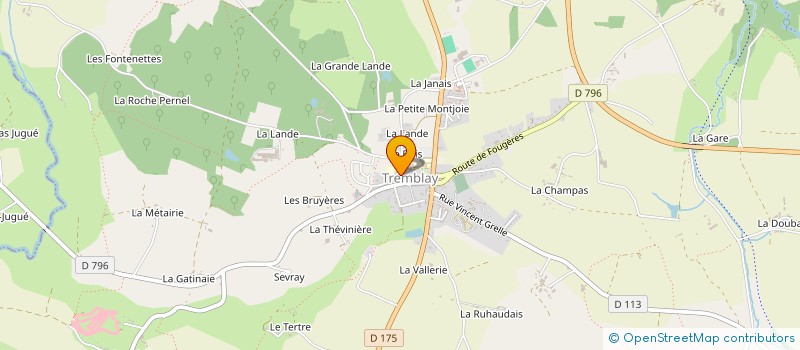 localisation de l'entreprise TREMBLAY 96 à VAL-COUESNON