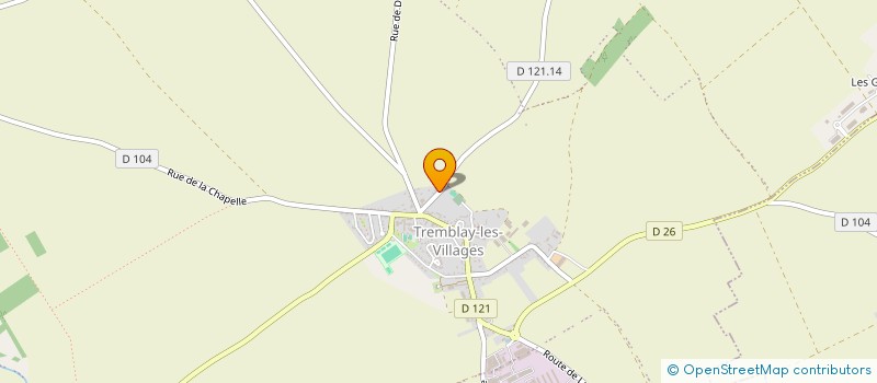 localisation de l'entreprise TREMBLAY HANDBALL CLUB à TREMBLAY-LES-VILLAGES