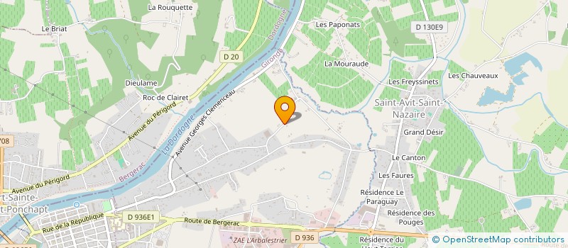 localisation de l'entreprise TREMBLAY T.P à PINEUILH