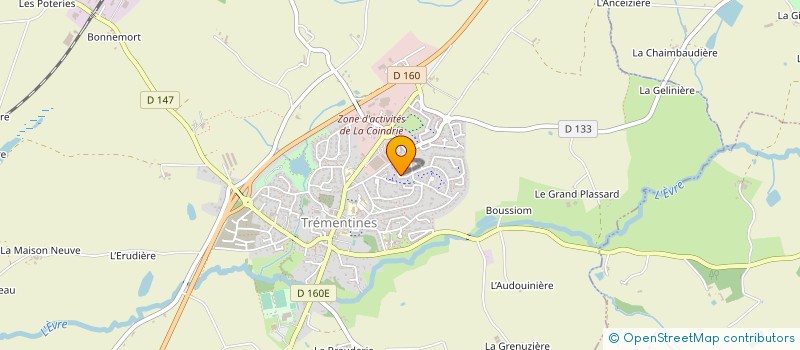 localisation de l'entreprise TREMBLET  TREMENTINES