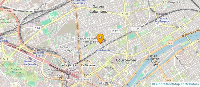 localisation de l'entreprise TREMBLOT & FILS à COURBEVOIE