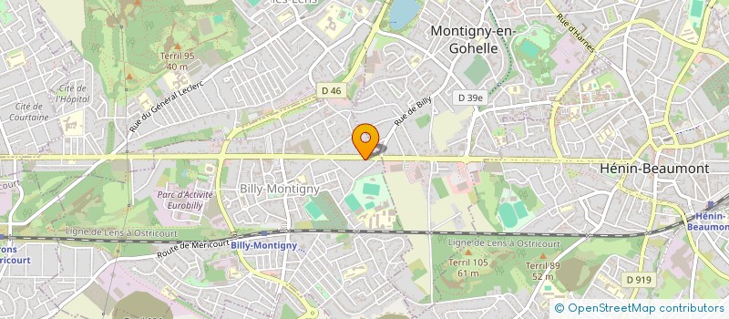 localisation de l'entreprise TREMOLO à BILLY-MONTIGNY