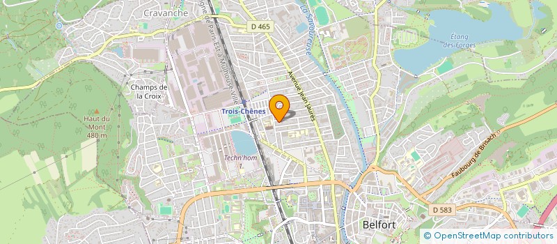 localisation de l'entreprise TREMOR à BELFORT
